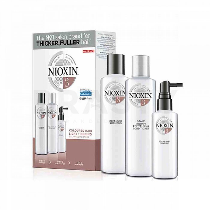 Nioxin system 3 trial kit set pentru par subtire 150 ml + 150 ml + 50 ml
