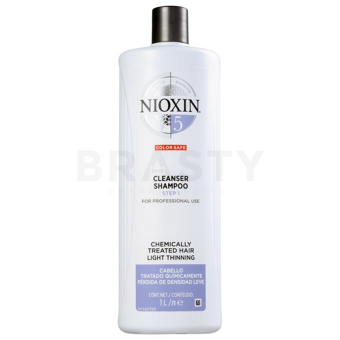 Nioxin system 5 cleanser shampoo sampon de curatare pentru păr tratat chimic 1000 ml