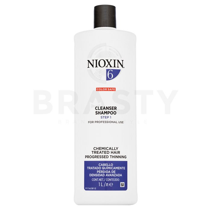 Nioxin system 6 cleanser shampoo sampon de curatare pentru păr tratat chimic 1000 ml