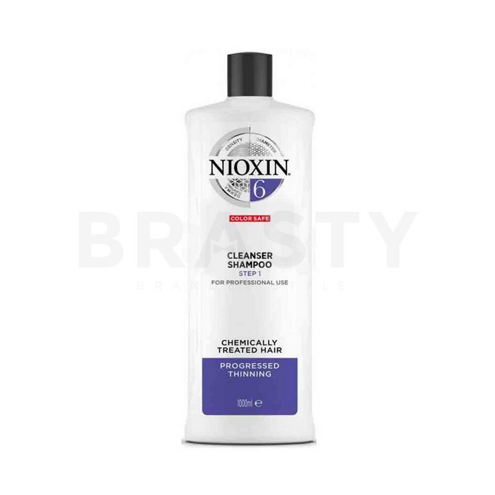 Nioxin system 6 cleanser shampoo sampon de curatare pentru păr tratat chimic 1000 ml