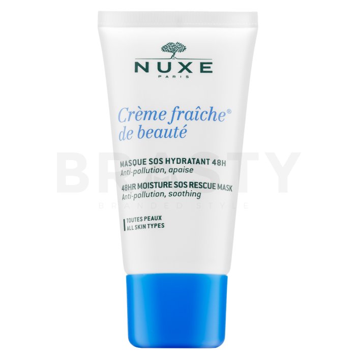 Nuxe creme fraiche de beauté 48hr moisture sos rescue mask măști cu efect de calmare si revigorare cu efect de hidratare 50 ml
