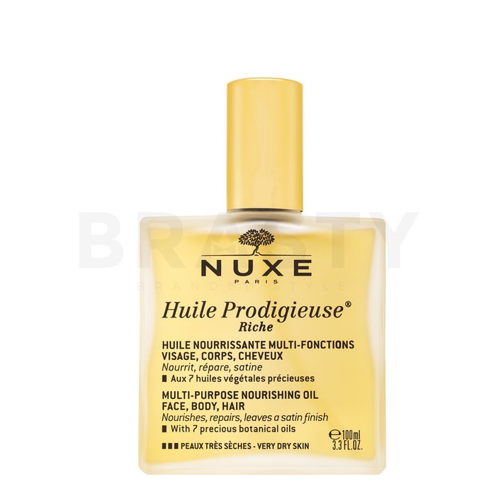 Nuxe Huile Prodigieuse Riche Dry Oil ulei multifuncțional pentru piele uscată și sensibilă 100 ml