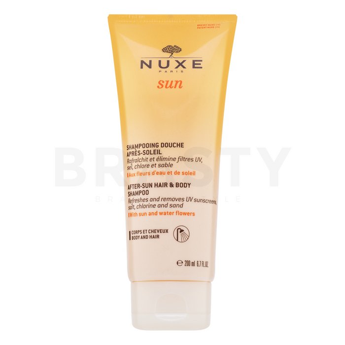 Nuxe sun after-sun hair   body shampoo balsam de curățare după bronzare 200 ml