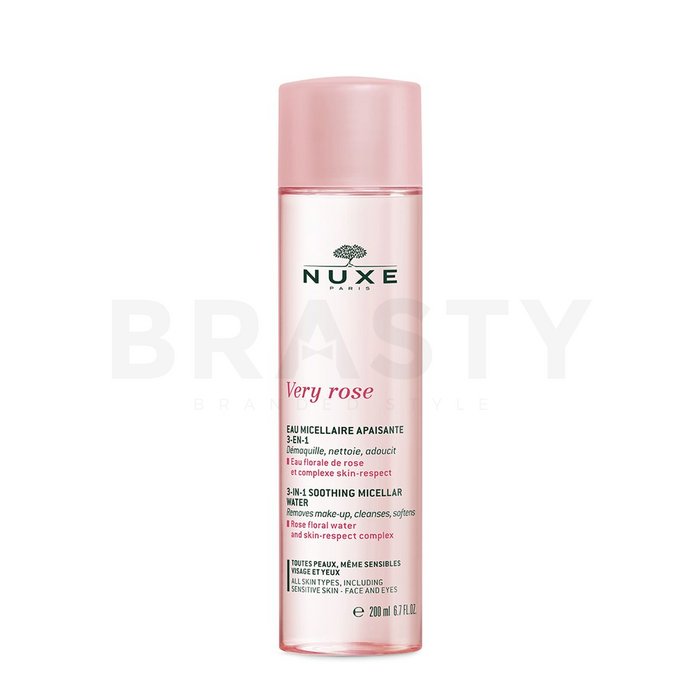 Nuxe very rose 3-in-1 soothing micellar water soluție micelară pentru calmarea pielii 200 ml