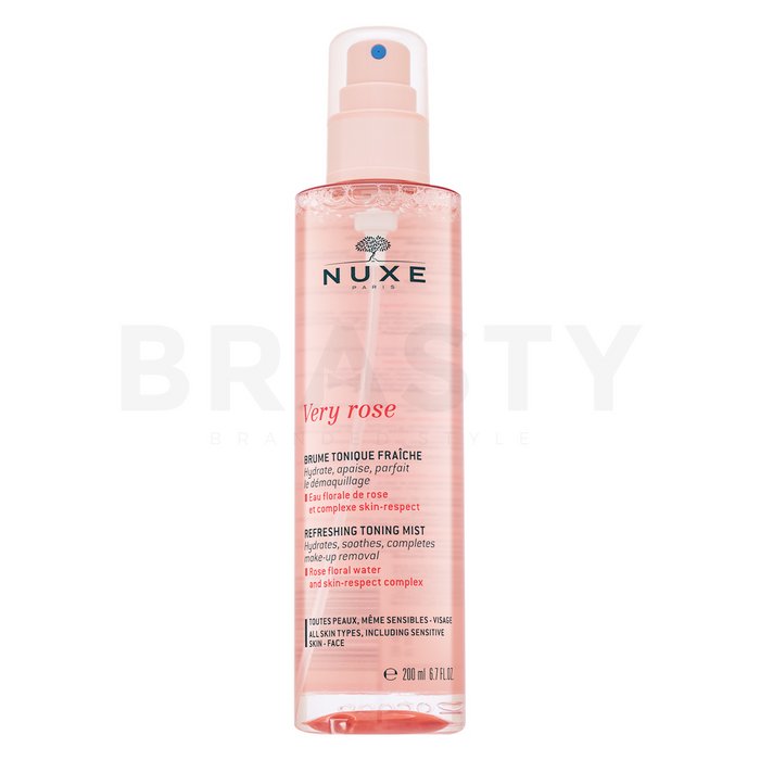 Nuxe very rose refreshing toning mist toner de curățare în spray 200 ml