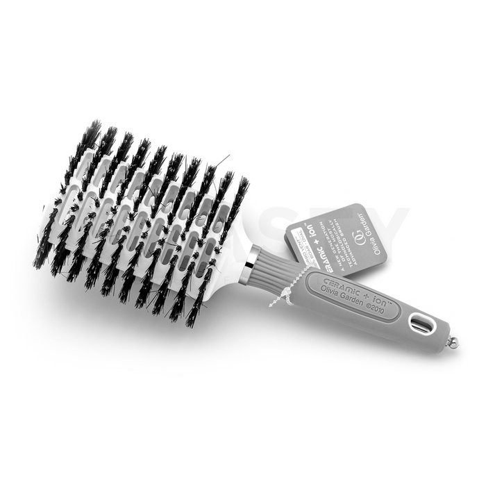 Olivia garden ceramic+ion turbo vent boar oval brush perie de păr large