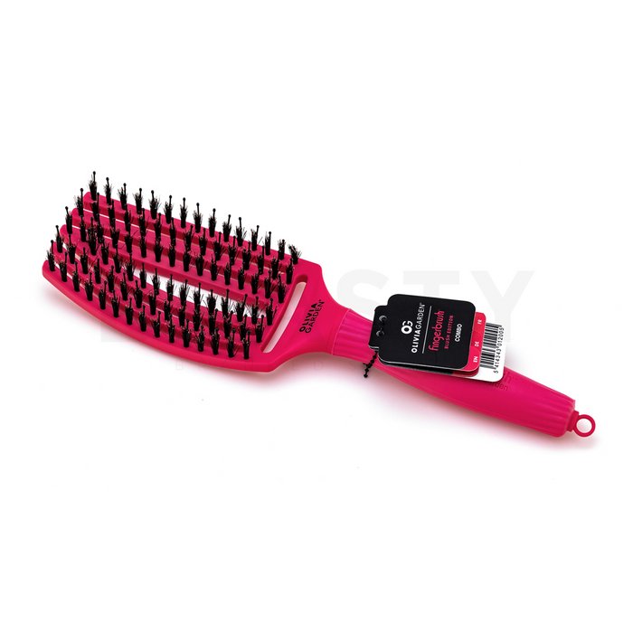 Olivia Garden Fingerbrush perie de păr Medium Hot Pink