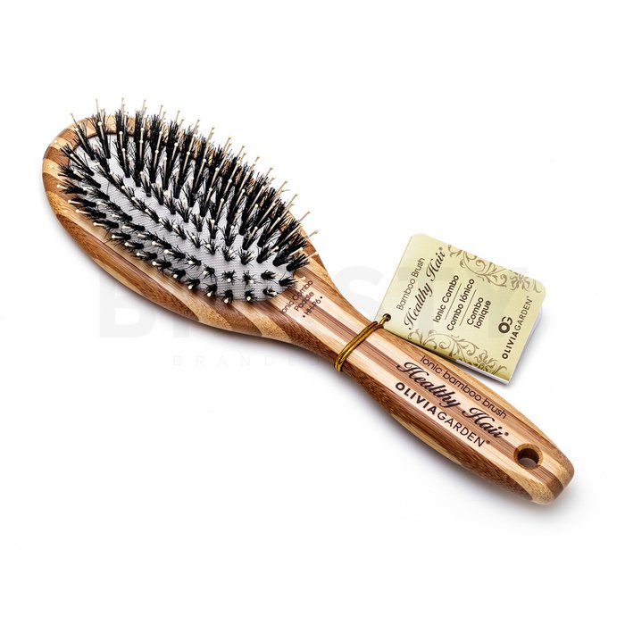 Olivia garden healthy hair bamboo brush ionic combo paddle perie de păr hh-p6