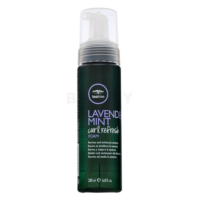 Paul mitchell tea tree lavender mint curl refresh foam spumă întăritoare pentru păr ondulat si cret 200 ml
