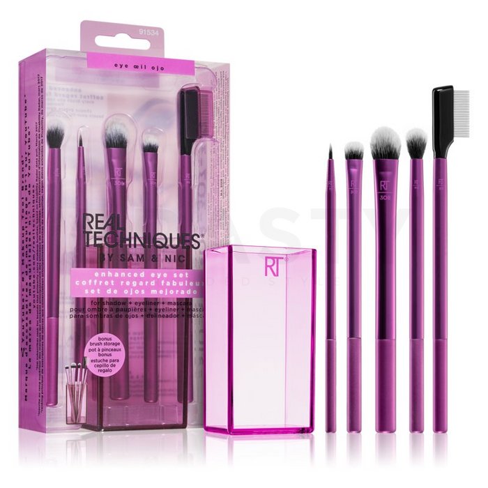 Real techniques enhanced eye set 6 pcs set perii machiaj pentru ochi