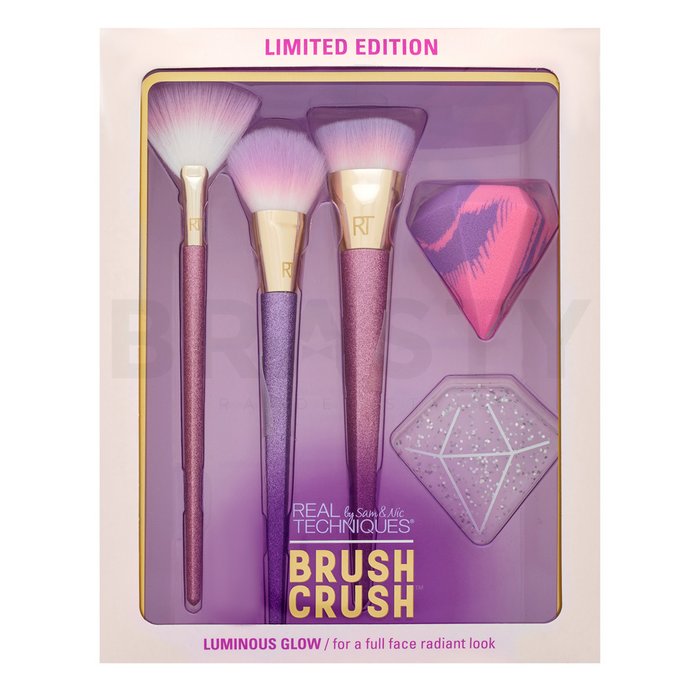 Real Techniques Luminous Glow Brush Crush - Limited Edition set perii machiaj