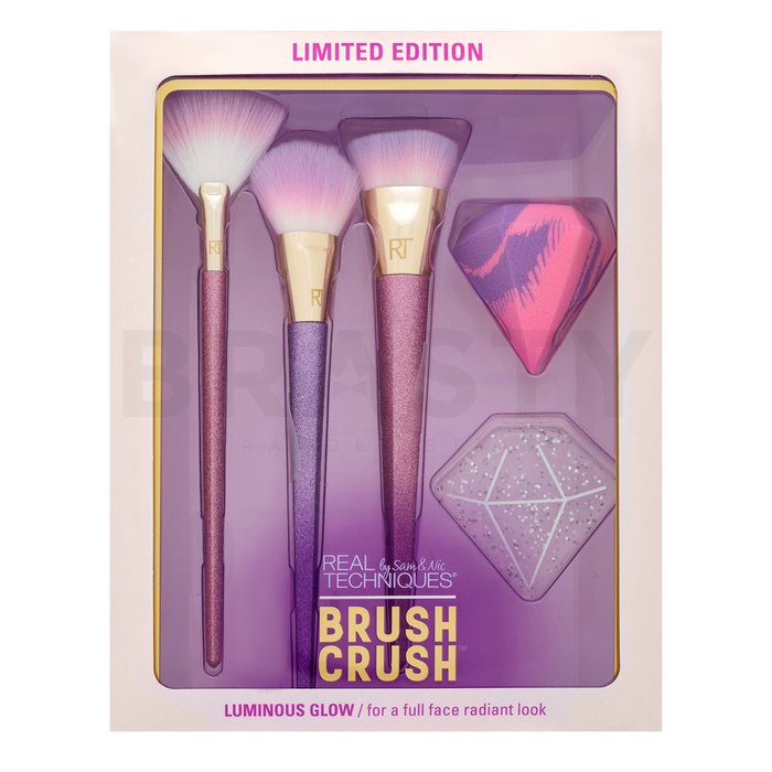 Real techniques luminous glow brush crush - limited edition set perii machiaj