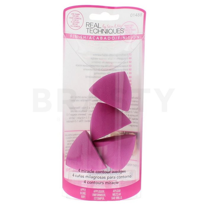 Real techniques miracle contour wedges 4 pcs burete pentru make-up