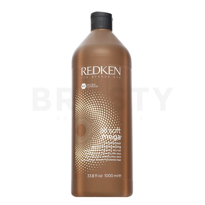 Redken All Soft Mega Conditioner balsam hrănitor pentru finețe și strălucire a părului 1000 ml