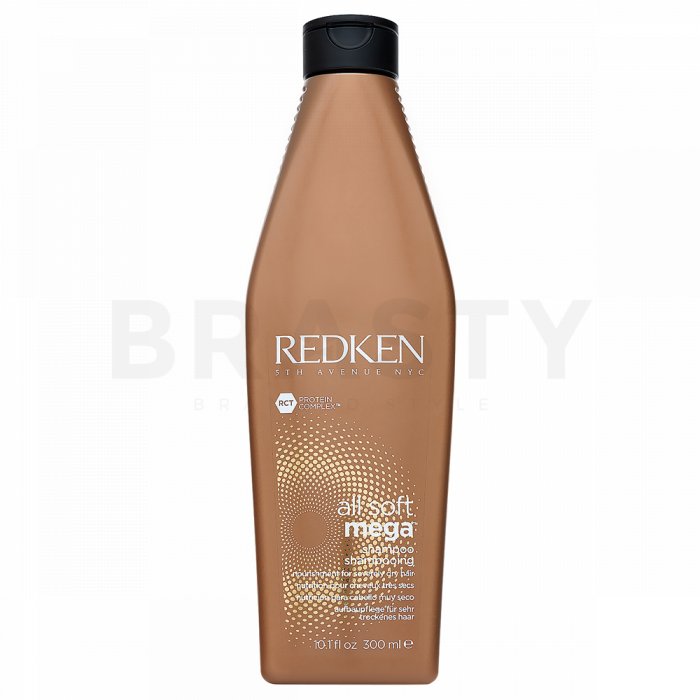 Redken all soft mega shampoo șampon de netezire pentru păr aspru si indisciplinat 300 ml