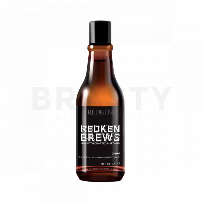 Redken brews 3-in1 shampoo șampon, balsam și un gel de duș pentru toate tipurile de păr 300 ml