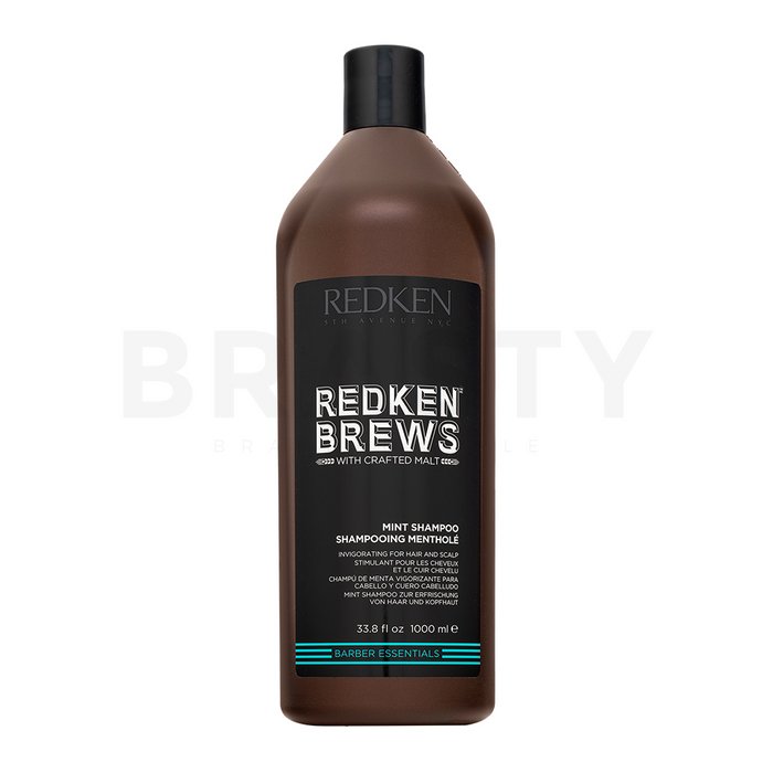 Redken Brews Mint Shampoo sampon revigorant pentru toate tipurile de păr 1000 ml