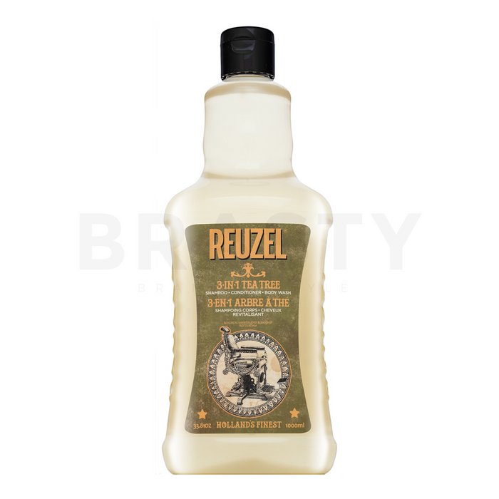 Reuzel 3-in-1 Tea Tree Shampoo șampon, balsam și un gel de duș 1000 ml