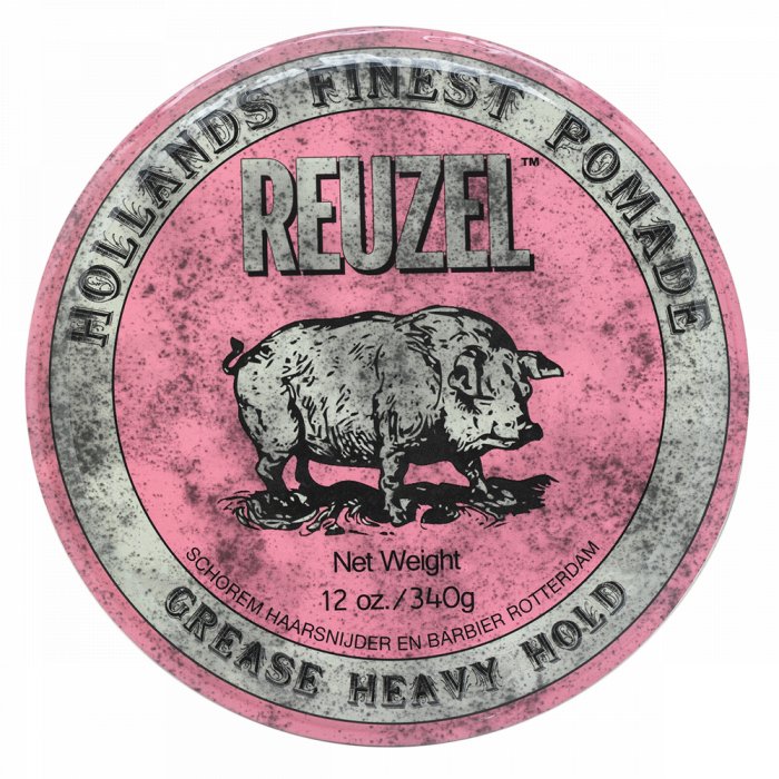 Reuzel Holland\'s Finest Pomade Pink Grease Heavy Hold pomadă de păr pentru fixare puternică 340 g