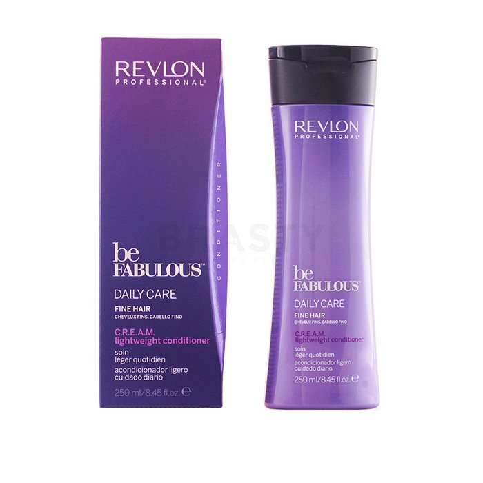 Revlon professional be fabulous fine c.r.e.a.m. lightweight conditioner balsam hrănitor pentru păr fin 250 ml
