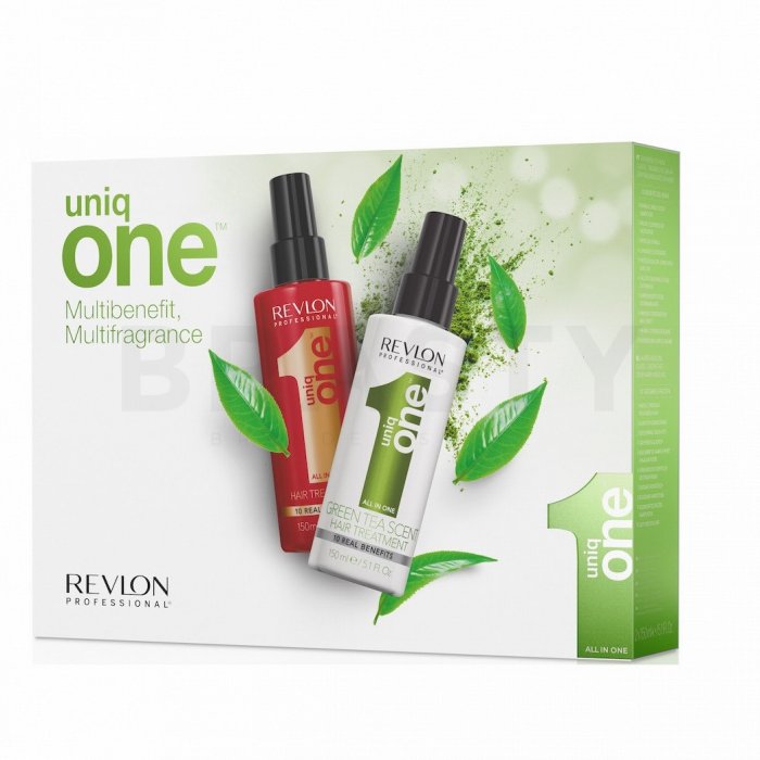 Revlon professional uniq one all in one classic + green tea all-in-one multi-benefit treatment îngrijire fără clătire î pentru toate tipurile de păr 150 ml + 150 ml