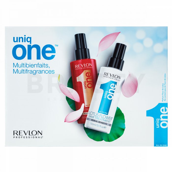 Revlon Professional Uniq One All In One Classic + Lotus All-in-One Multi-Benefit Treatment îngrijire fără clătire î pentru toate tipurile de păr 150 ml + 150 ml