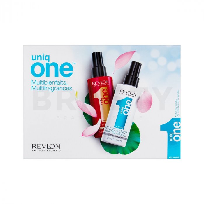 Revlon professional uniq one all in one classic + lotus all-in-one multi-benefit treatment îngrijire fără clătire î pentru toate tipurile de păr 150 ml + 150 ml
