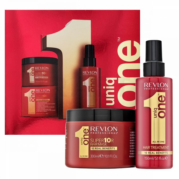 Revlon professional uniq one all in one set set pentru păr deteriorat 300 ml + 150 ml