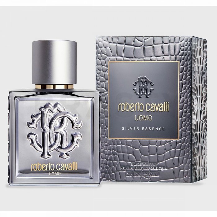Roberto cavalli uomo silver essence eau de toilette pentru bărbați 60 ml