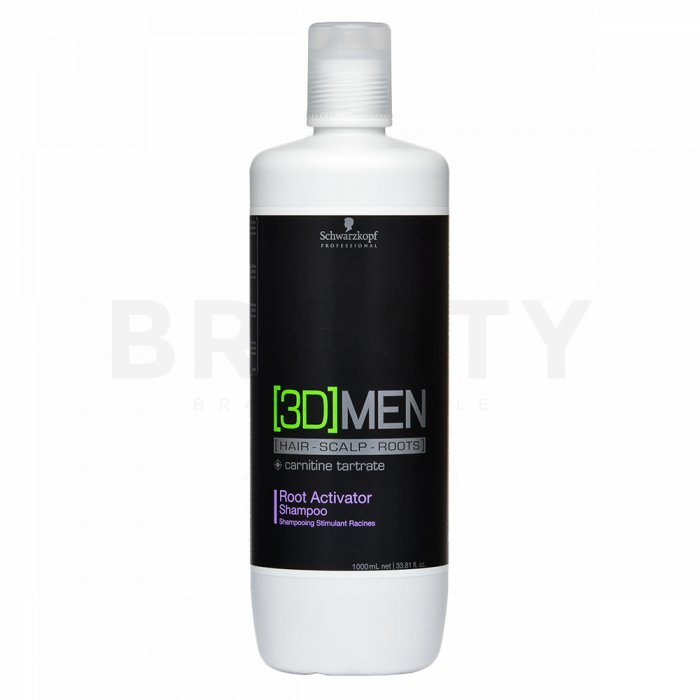 Schwarzkopf professional 3dmen root activator shampoo sampon pentru stimularea rădăcinilor părului 1000 ml