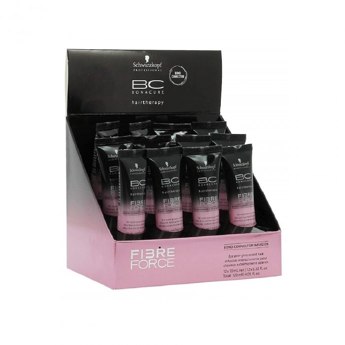 Schwarzkopf professional bc bonacure fibre force bond connector infusion tratament inainte de samponare pentru păr foarte uscat si deteriorat 12 x 10 ml
