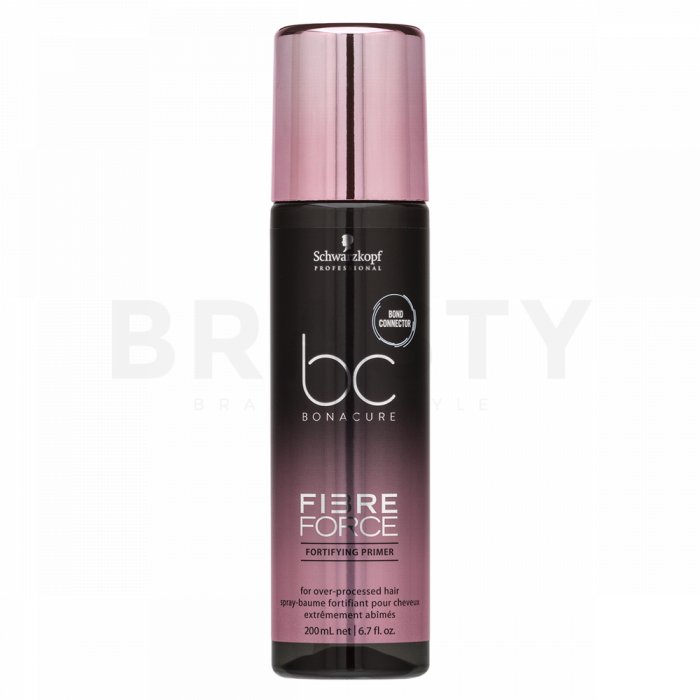Schwarzkopf professional bc bonacure fibre force fortifying primer spray pentru întărire, fără clătire pentru păr foarte deteriorat 200 ml