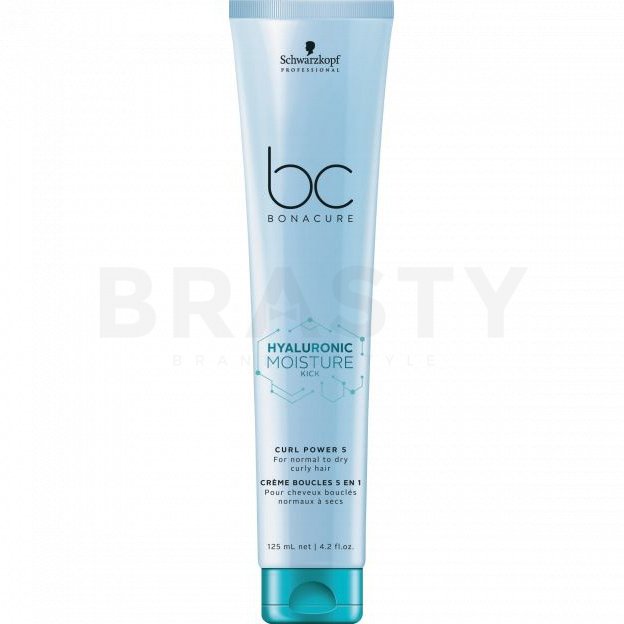 Schwarzkopf professional bc bonacure hyaluronic moisture kick curl power 5 îngrijire fără clătire î pentru păr ondulat si cret cream 125 ml