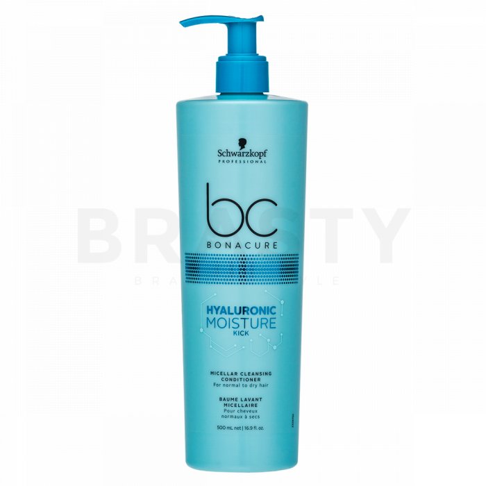 Schwarzkopf professional bc bonacure hyaluronic moisture kick micellar cleansing conditioner balsam de curatare pentru păr normal și uscat 500 ml