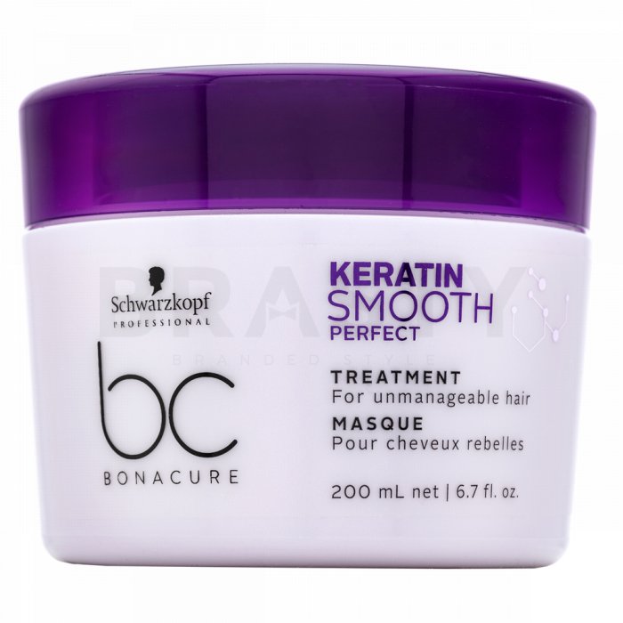 Schwarzkopf professional bc bonacure keratin smooth perfect treatment mască de netezire pentru păr indisciplinat 200 ml