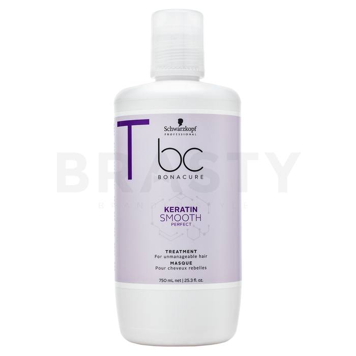 Schwarzkopf professional bc bonacure keratin smooth perfect treatment mască de netezire pentru păr indisciplinat 750 ml