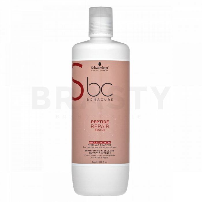 Schwarzkopf Professional BC Bonacure Peptide Repair Rescue Deep Nourishing Micellar Shampoo sampon pentru păr deteriorat 1000 ml