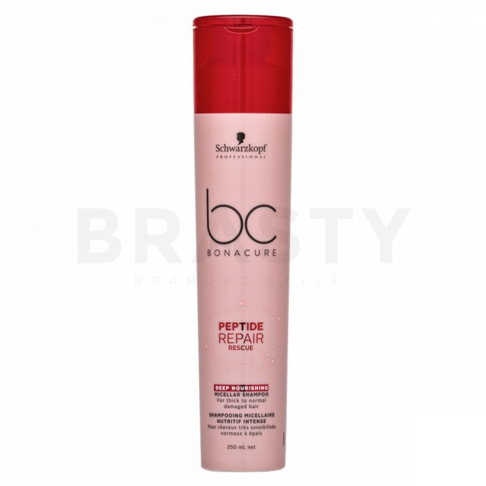 Schwarzkopf professional bc bonacure peptide repair rescue deep nourishing micellar shampoo sampon pentru păr deteriorat 250 ml
