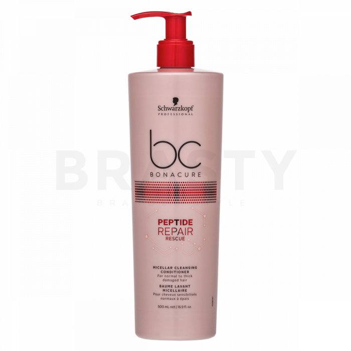 Schwarzkopf Professional BC Bonacure Peptide Repair Rescue Micellar Cleansing Conditioner balsam de curatare pentru păr deteriorat 500 ml