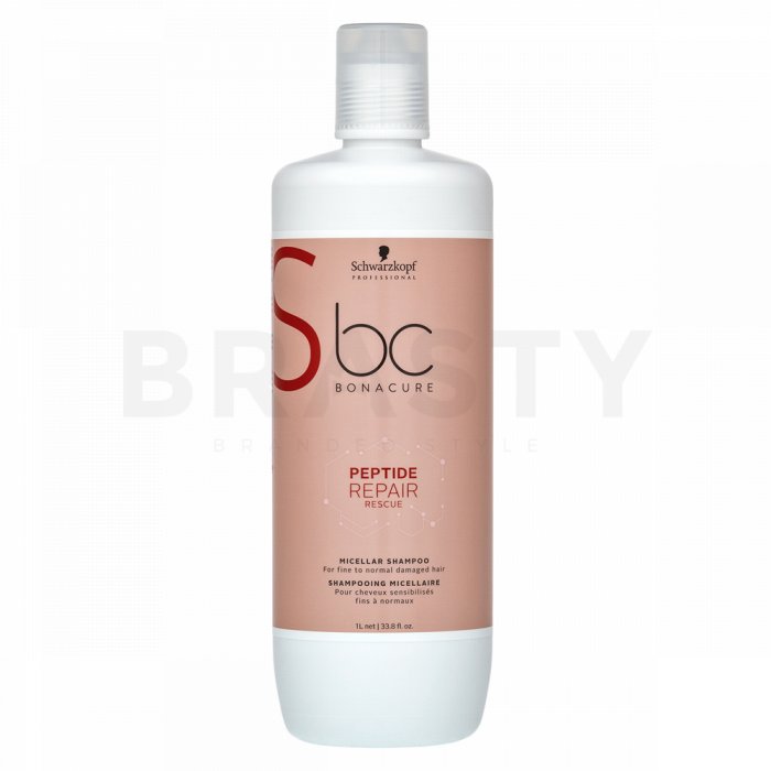 Schwarzkopf Professional BC Bonacure Peptide Repair Rescue Micellar Shampoo sampon pentru păr deteriorat 1000 ml