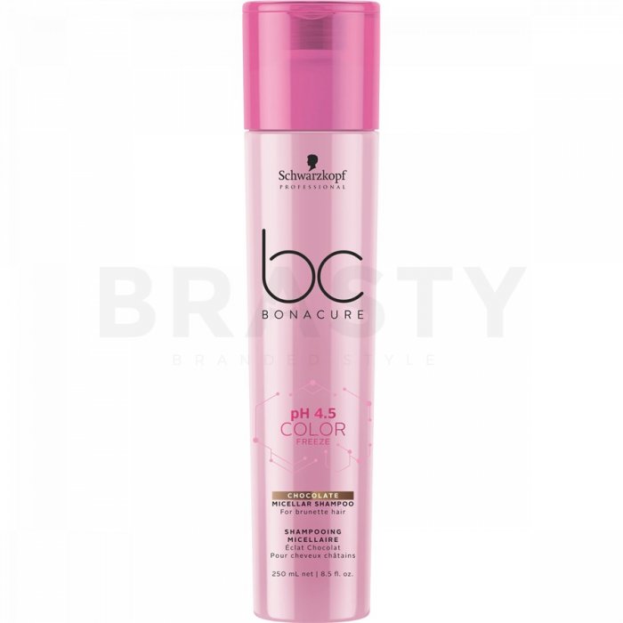 Schwarzkopf professional bc bonacure ph 4.5 color freeze chocolate micellar shampoo sampon de curatare pentru nuante maro 250 ml