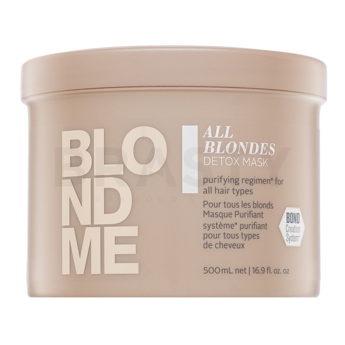 Schwarzkopf professional blondme all blondes detox mask mască pentru întărire pentru păr blond 500 ml