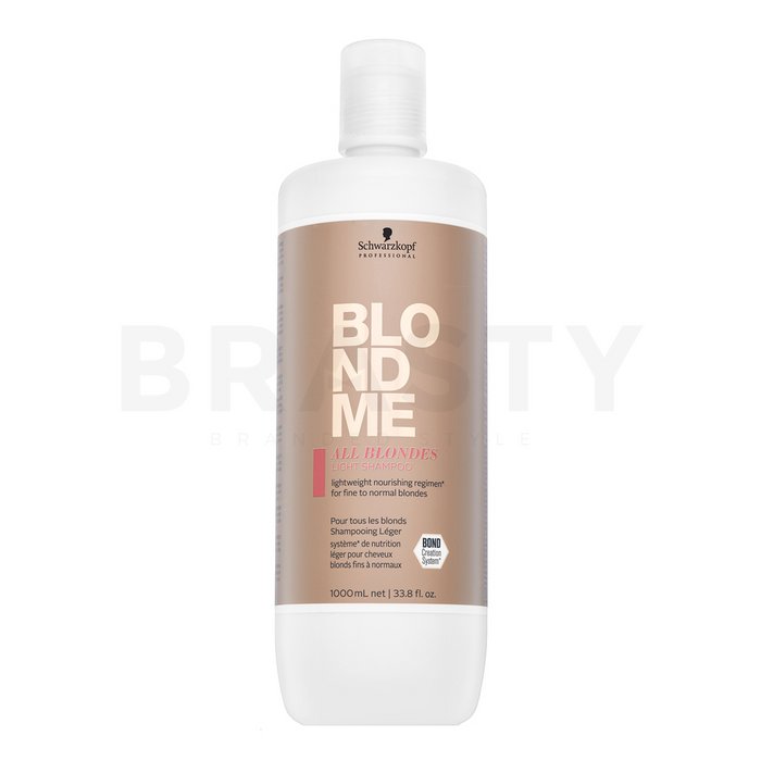 Schwarzkopf professional blondme all blondes light shampoo șampon hrănitor pentru păr blond 1000 ml
