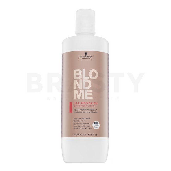 Schwarzkopf professional blondme all blondes rich conditioner balsam hrănitor pentru păr blond 1000 ml
