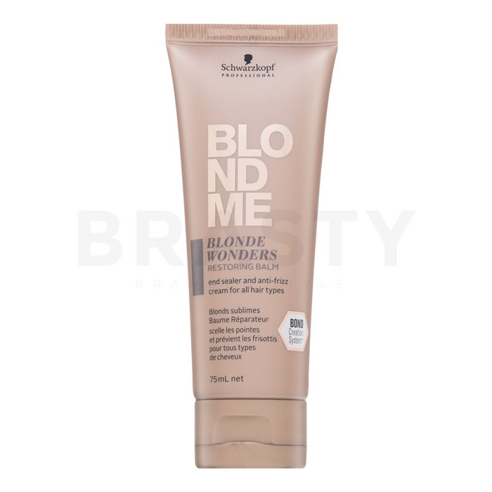 Schwarzkopf professional blondme blonde wonders restoring balm îngrijire fără clătire î pentru păr blond 75 ml