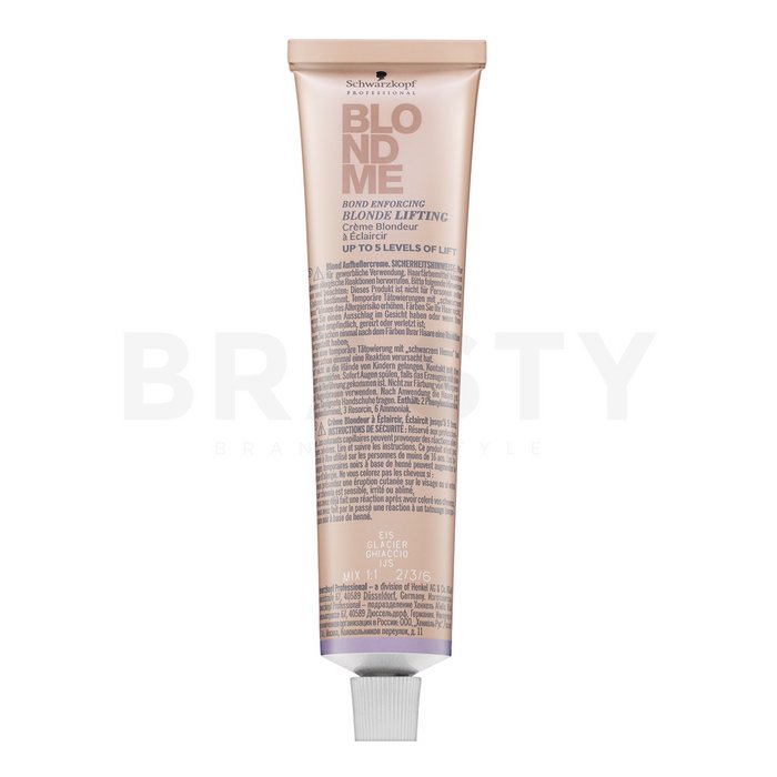 Schwarzkopf professional blondme bond enforcing blonde lifting vopsea nuanțatoare tip cremă pentru păr blond ice 60 ml