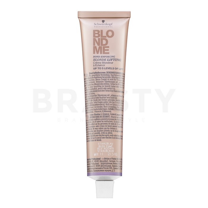 Schwarzkopf professional blondme bond enforcing blonde lifting vopsea nuanțatoare tip cremă pentru păr blond steel blue 60 ml