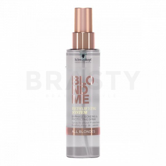Schwarzkopf professional blondme detoxifying system bi-phase bonding   protecting spray sprei hrănitor pentru păr pentru păr blond 150 ml