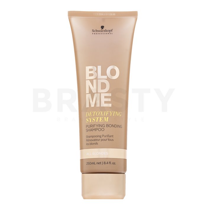 Schwarzkopf Professional BlondMe Detoxifying System Purifying Bonding Shampoo șampon hrănitor pentru păr blond 250 ml
