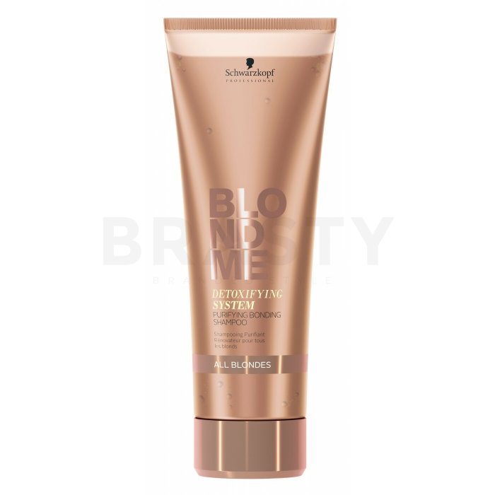 Schwarzkopf professional blondme detoxifying system purifying bonding shampoo șampon hrănitor pentru păr blond 250 ml
